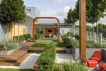 Public place landscape upgrade hospital roof garden