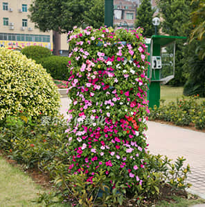 Floor package lamp pole Greening - Cylindrical