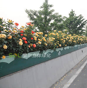 Greening of overhead viaduct