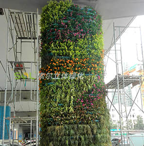Floor package pier greening square column