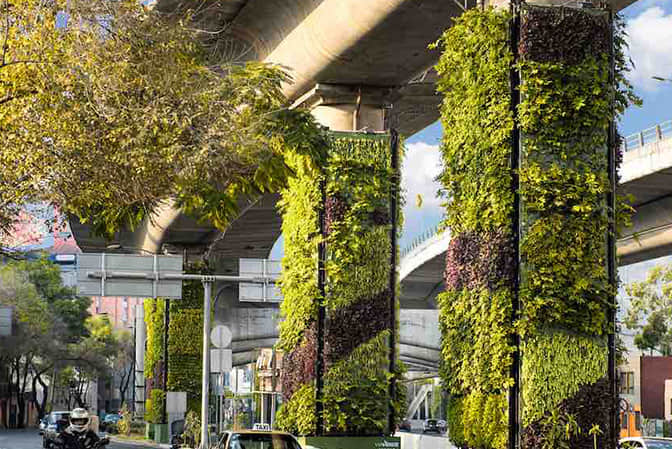 Landscape improvement of viaduct