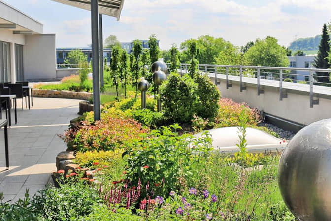 Landscape improvement of shopping  and commercial complex