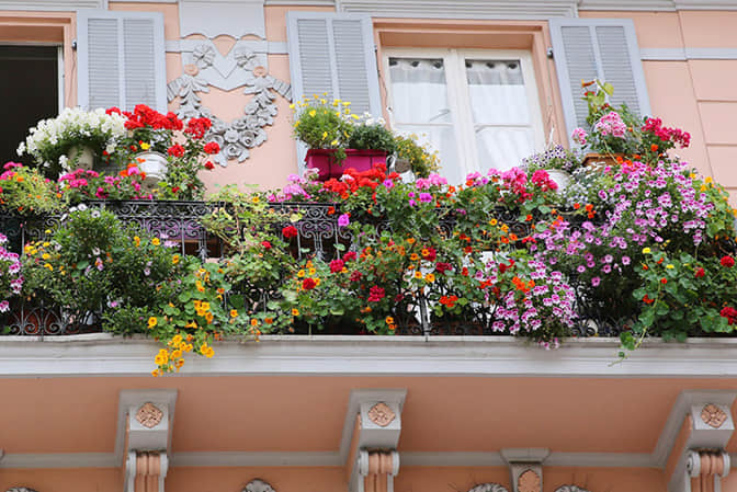 Residential space landscape upgrade high end villa balcony garden