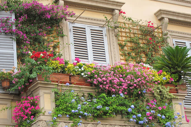 Residential space landscape upgrade high end villa balcony garden